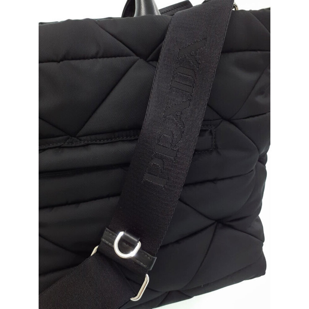 Prada Padded ReNylon Tote Bag black quilted bag triangle logo - Picture 5 of 9